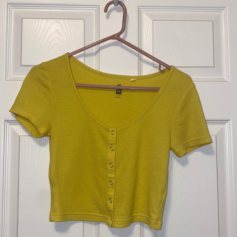 PACSUN medium Me to We cropped lime green tank